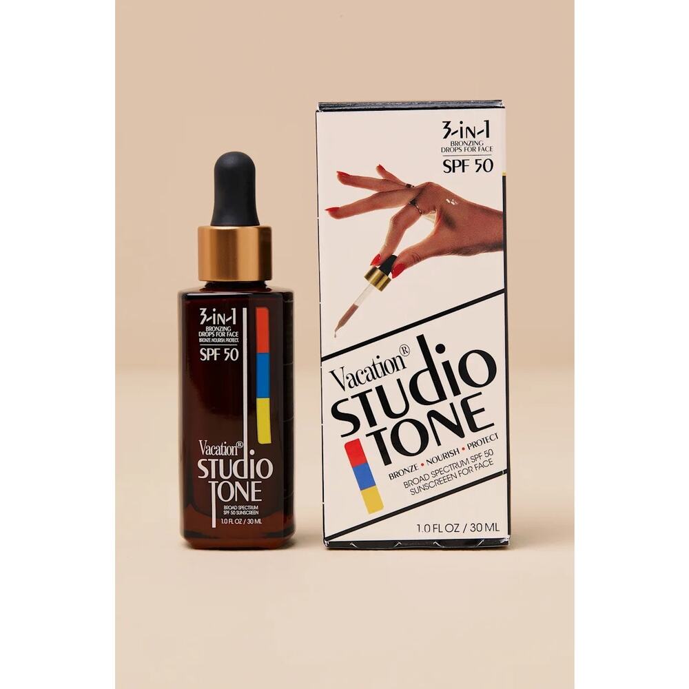 NEW! Vacation Studio Tone SPF 50 Bronzing Drops for Face